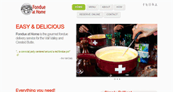 Desktop Screenshot of fondueathome.com