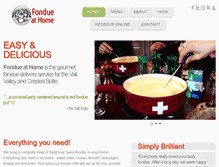 Tablet Screenshot of fondueathome.com